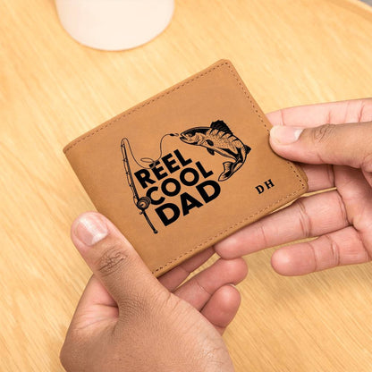 Reel Cool Dad Leather Wallet - Personalized