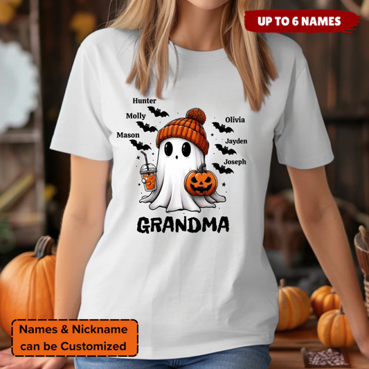 Personalized Boo Fall Halloween T-shirt