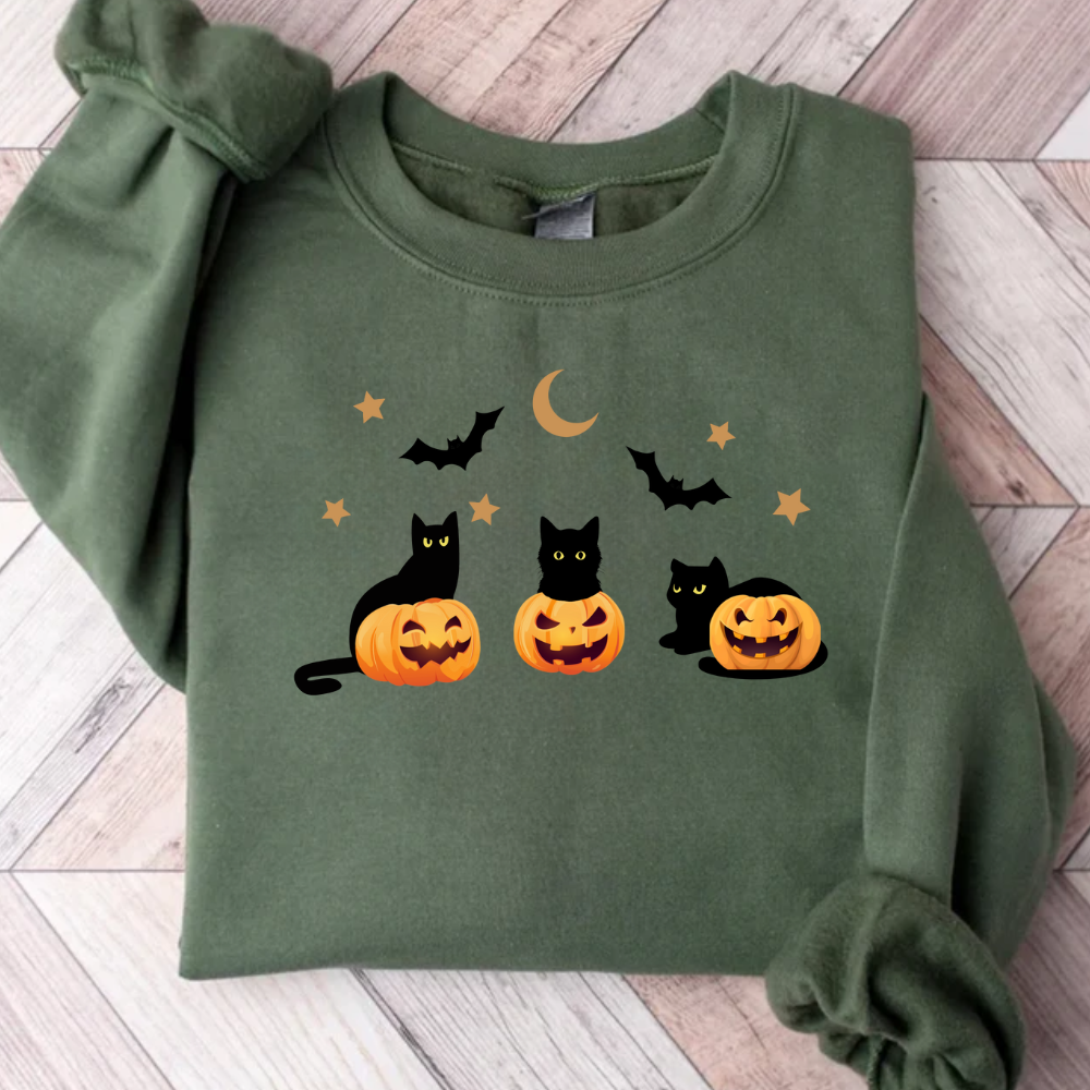 Black Cat Halloween Shirt