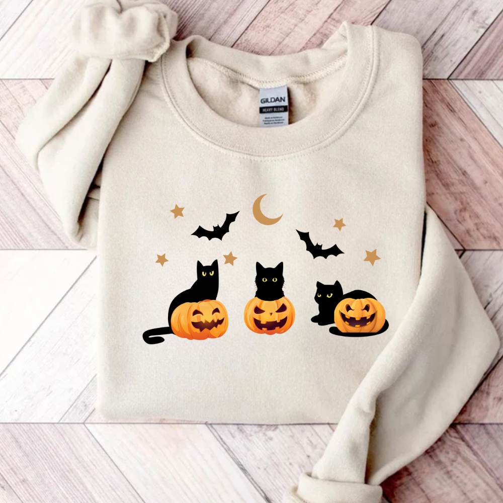 Black Cat Halloween Shirt