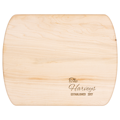 Personalized Family Name Wooden Cutting Board