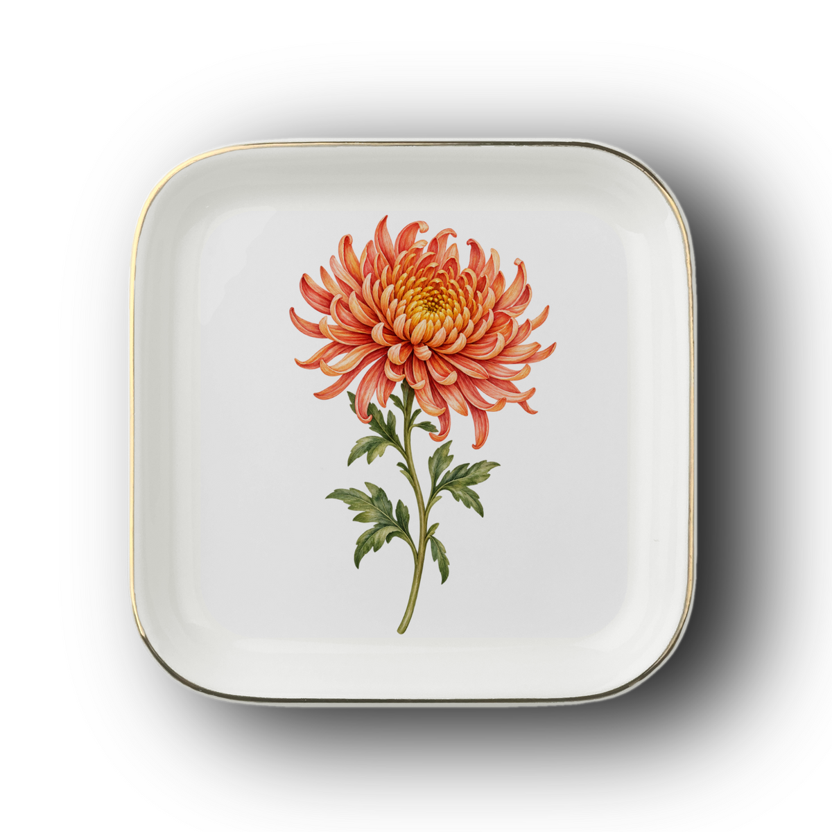 Personalized Daughter Jewelry Dish with Birth Flower