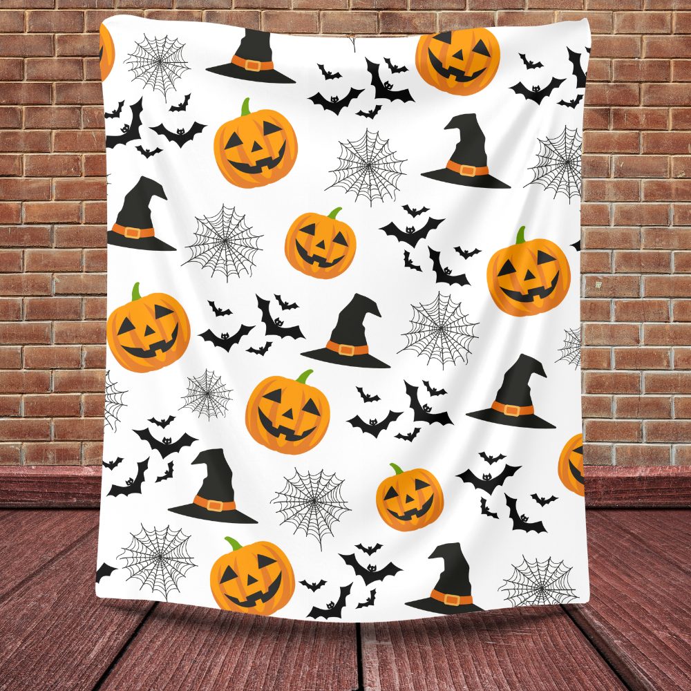 Pumpkins, Witches and Bats Oh My Blanket