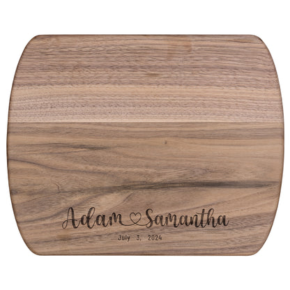 Personalized Couples Cutting Board