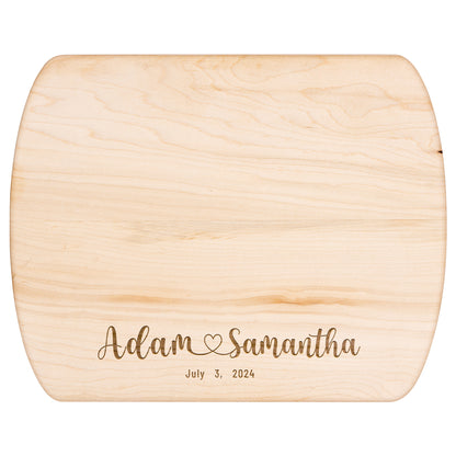 Personalized Couples Cutting Board