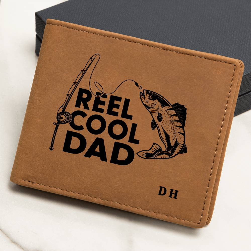 Reel Cool Dad Leather Wallet - Personalized