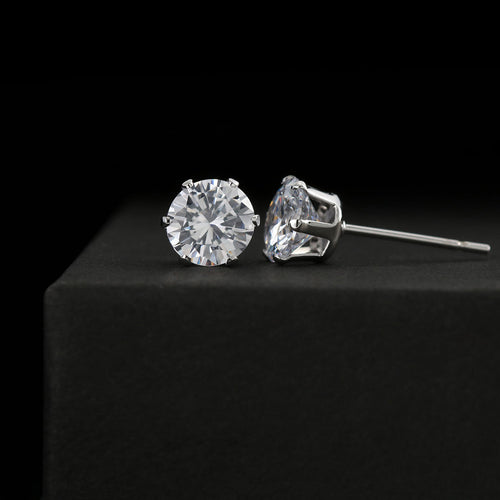 Cubic Zirconia Stud Earrings – Elegant Gift for Her