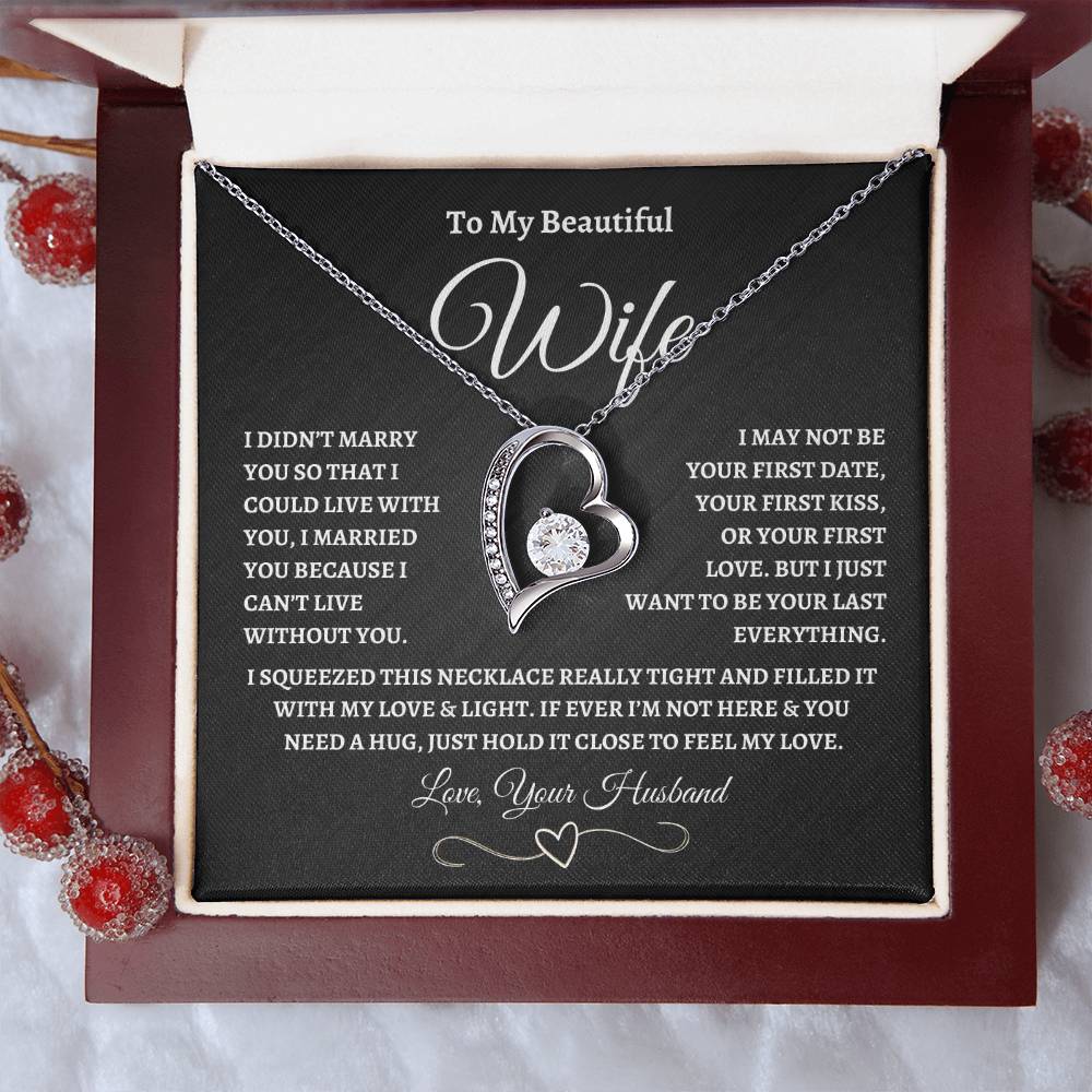 To My Wife – “Forever Love” Love Knot Necklace