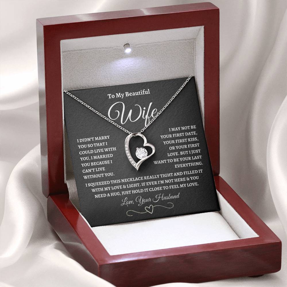 To My Wife – “Forever Love” Love Knot Necklace