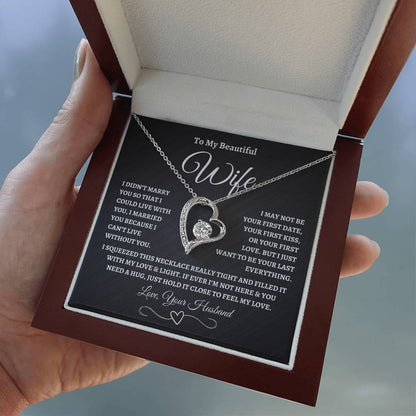 To My Wife – “Forever Love” Love Knot Necklace