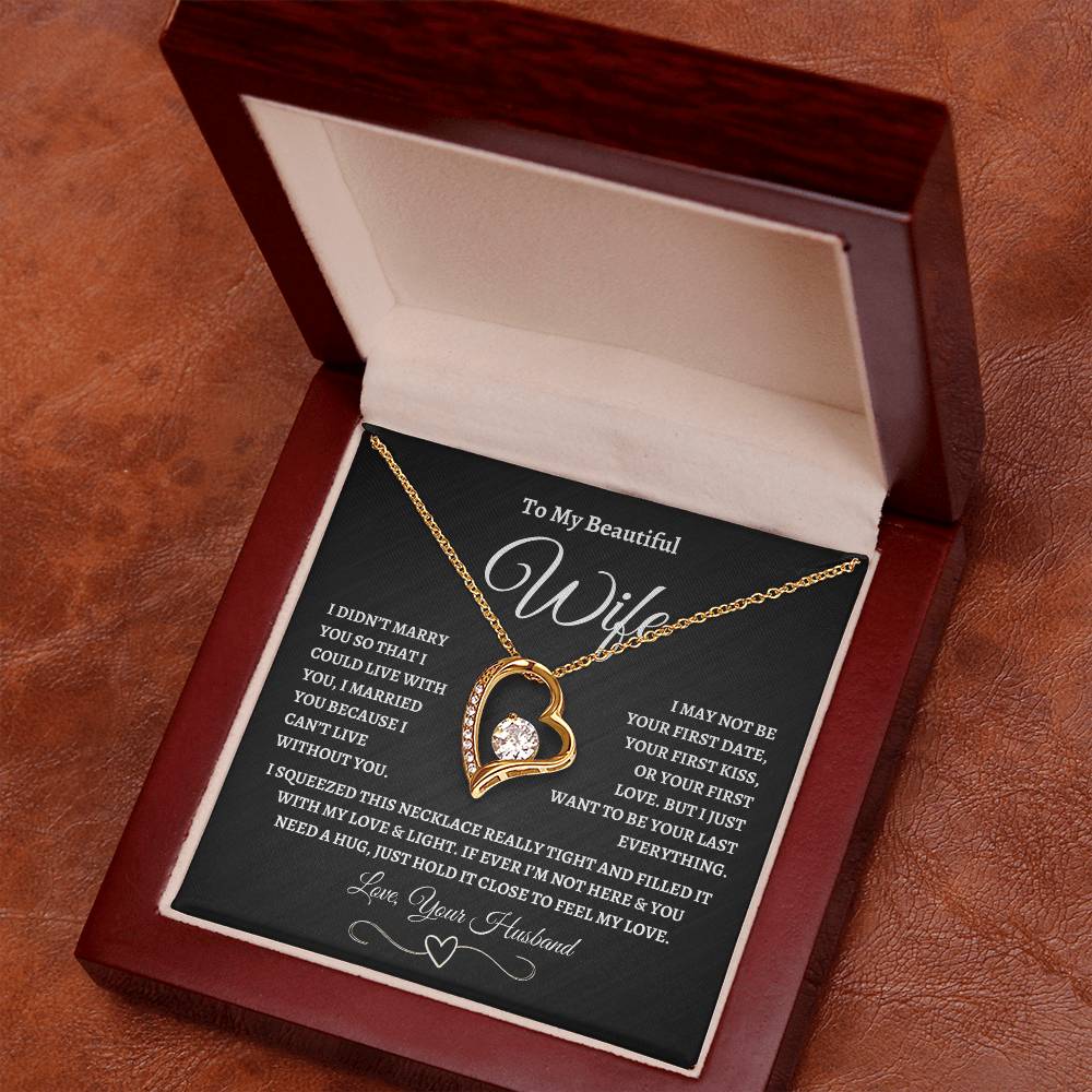 To My Wife – “Forever Love” Love Knot Necklace