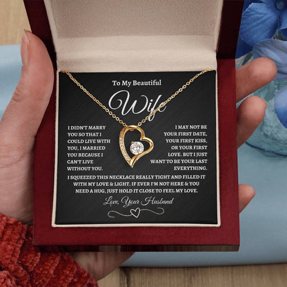 To My Wife – “Forever Love” Love Knot Necklace