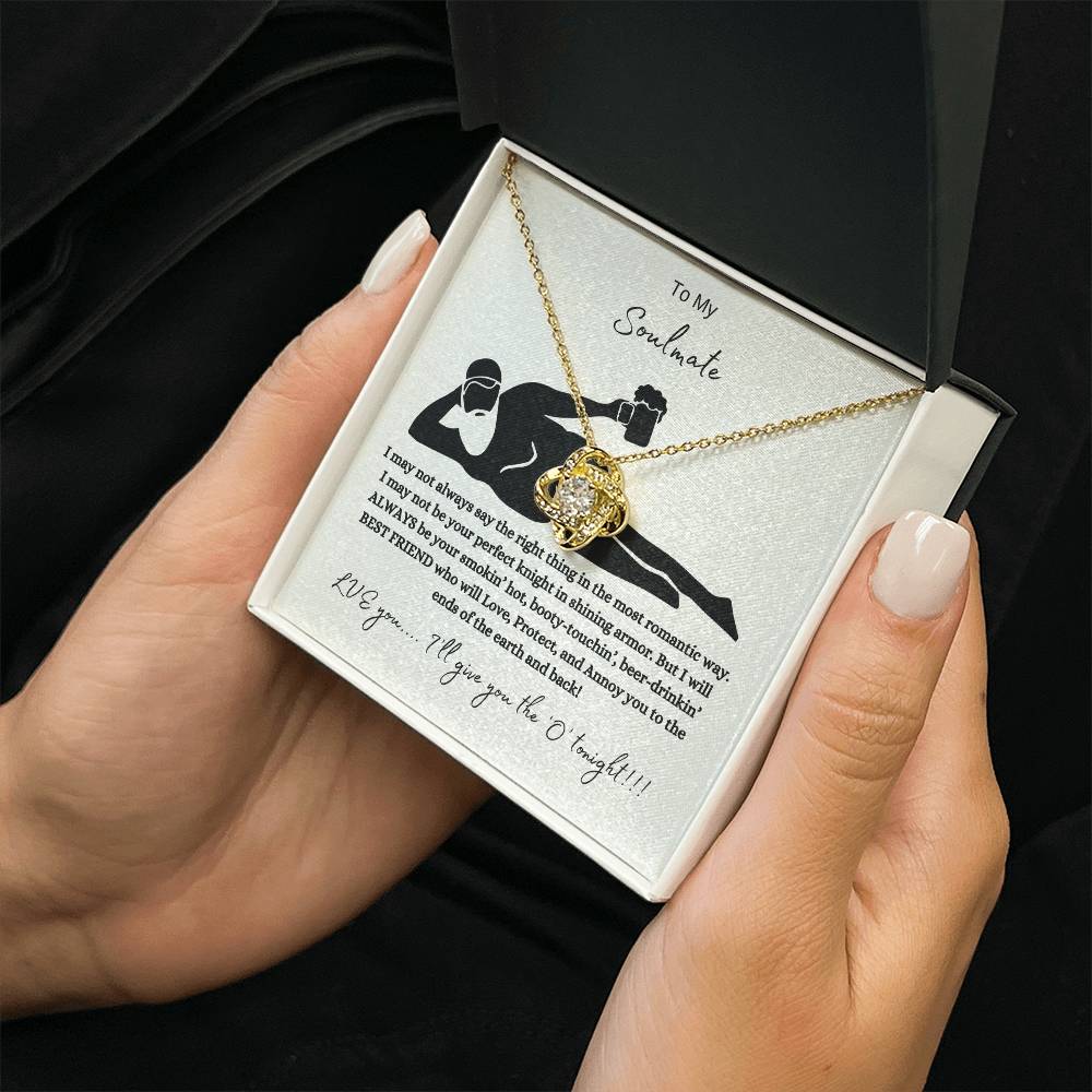 To My Soulmate – Love Knot Necklace