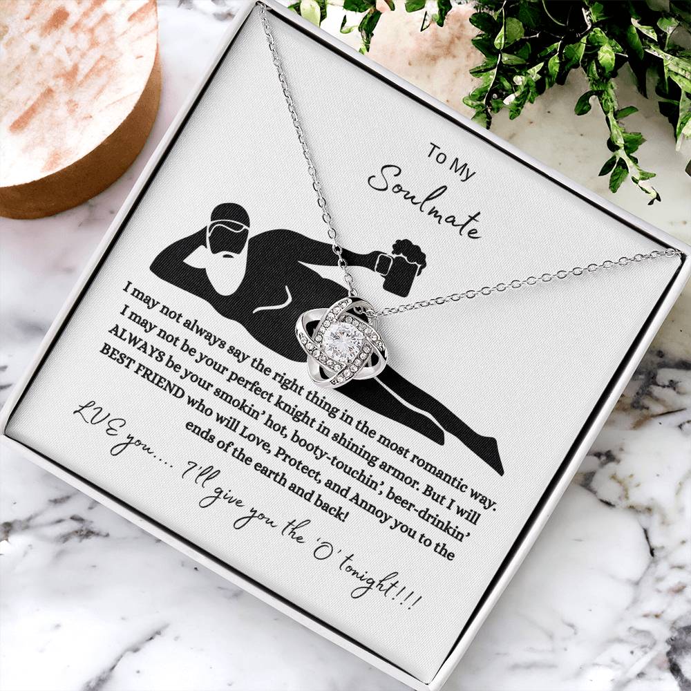 To My Soulmate – Love Knot Necklace