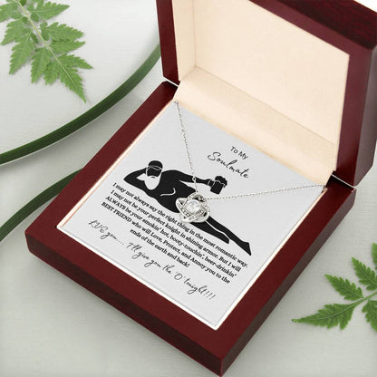 To My Soulmate – Love Knot Necklace