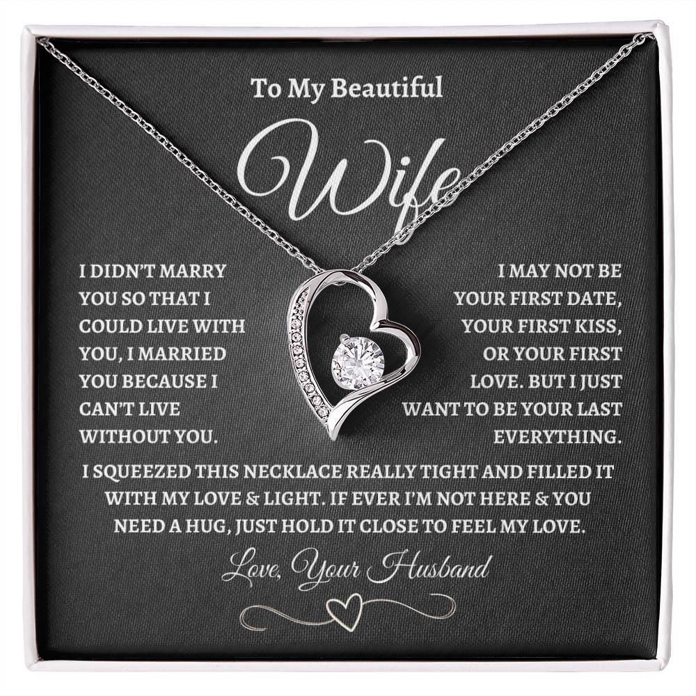 To My Wife – “Forever Love” Love Knot Necklace
