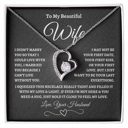 To My Wife – “Forever Love” Love Knot Necklace