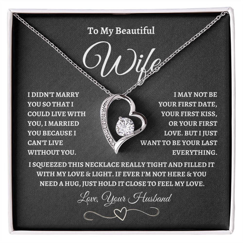 To My Wife – “Forever Love” Love Knot Necklace
