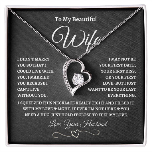 To My Wife – “Forever Love” Love Knot Necklace