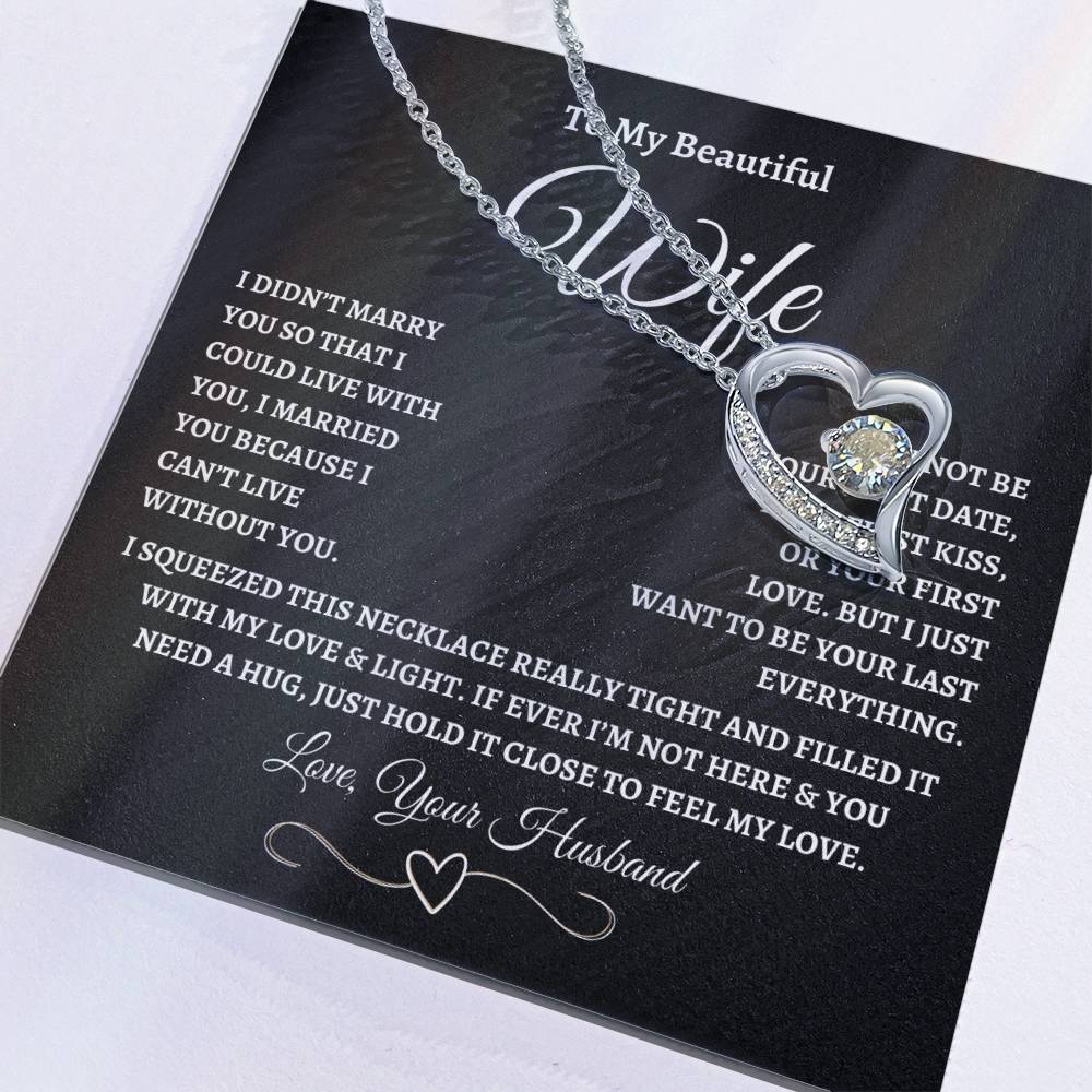 To My Wife – “Forever Love” Love Knot Necklace