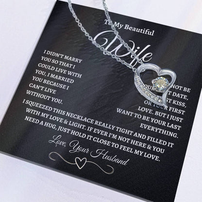 To My Wife – “Forever Love” Love Knot Necklace