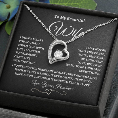 To My Wife – “Forever Love” Love Knot Necklace