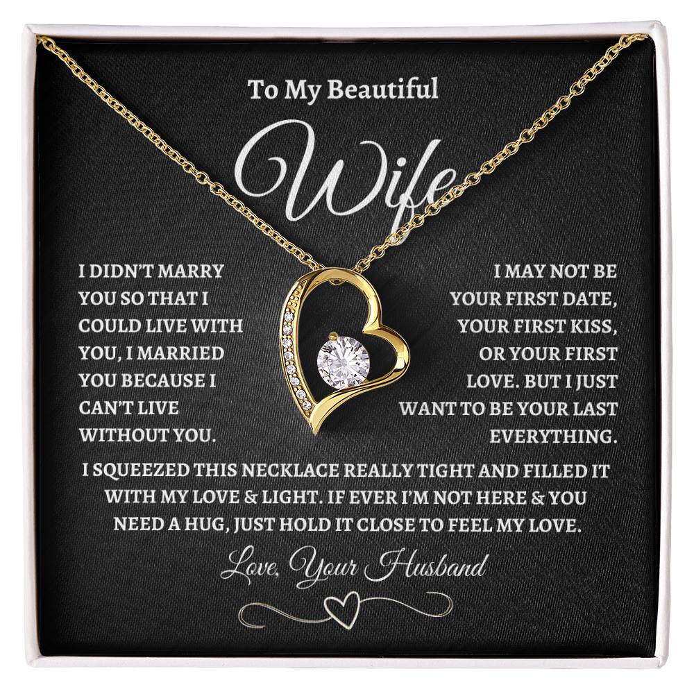 To My Wife – “Forever Love” Love Knot Necklace