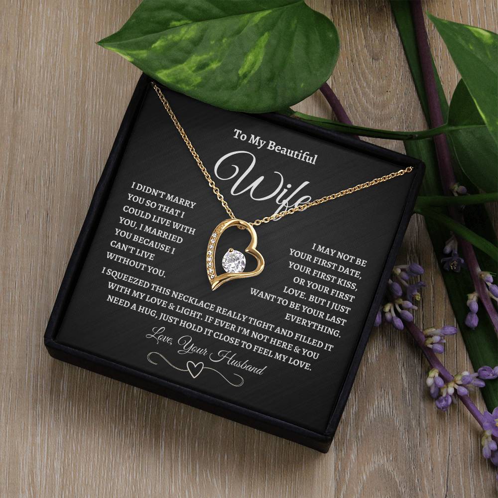 To My Wife – “Forever Love” Love Knot Necklace