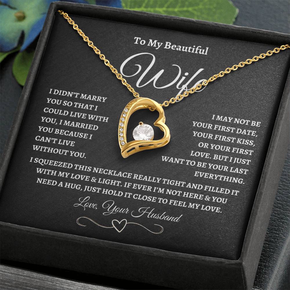 To My Wife – “Forever Love” Love Knot Necklace