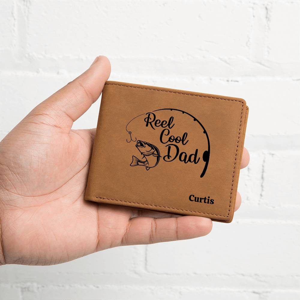 Reel Cool Dad Leather Wallet - Personalized