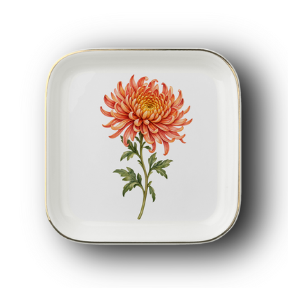 Personalized Daughter Jewelry Dish with Birth Flower