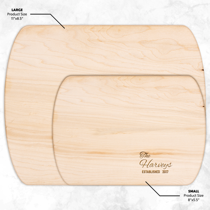 Personalized Family Name Wooden Cutting Board